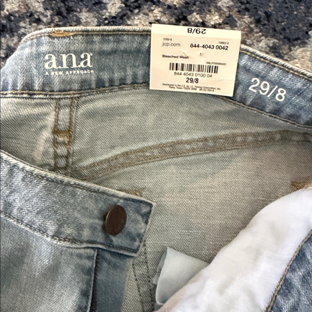 a.n.a Light Wash Denim Pencil Skirt - Picture 2 of 3